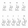 Офсетный крючок CF Offset joint hook №2/0 7 шт