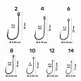 Одинарный крючок CF Micro jig hook №10 10 шт