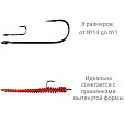 Одинарный крючок CF Round bent hook №1 10 шт