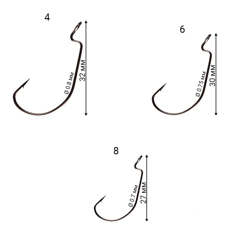 Офсетный крючок CF Wide Range Offset Joint Hook №5 200 шт