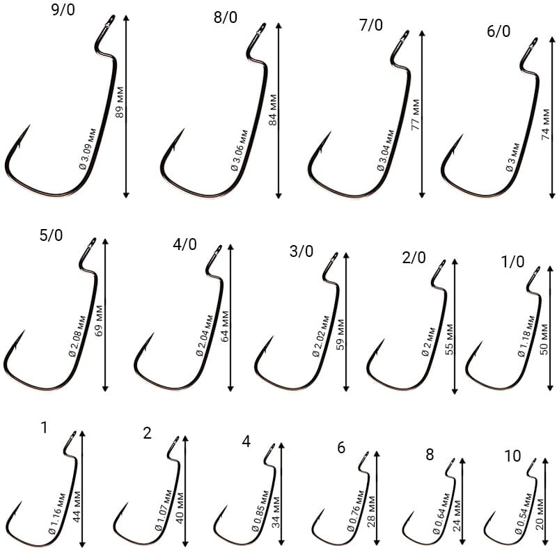 Офсетный крючок CF Offset Joint Hook №2 1000 шт
