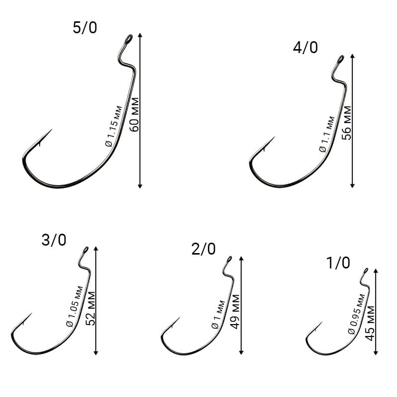 Офсетный крючок CF Wide Range Offset Hook №1/0 8 шт