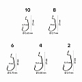 Офсетный крючок CF Offset DN hook №4 10 шт