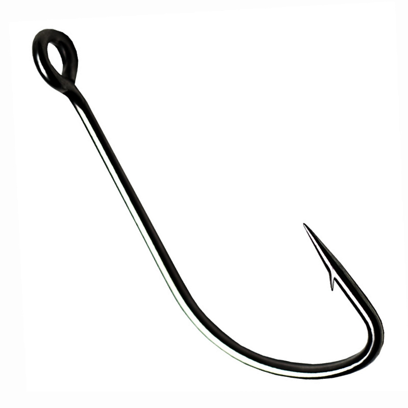 Одинарный крючок CF S hook №2 10 шт, черный