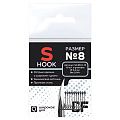 Одинарный крючок CF S hook №8 10 шт, черный