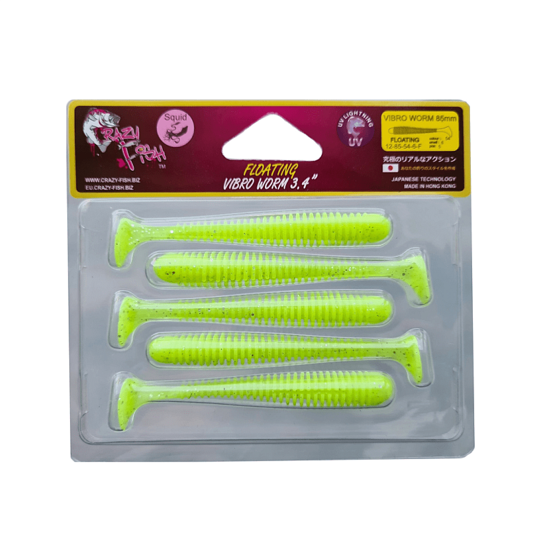 Vibro worm 3.4" 12-85-6-6-F