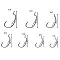 Офсетный крючок CF Big game offset hook №6/0 1000 шт