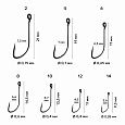 Одинарный крючок CF S hook №12 15 шт, черный