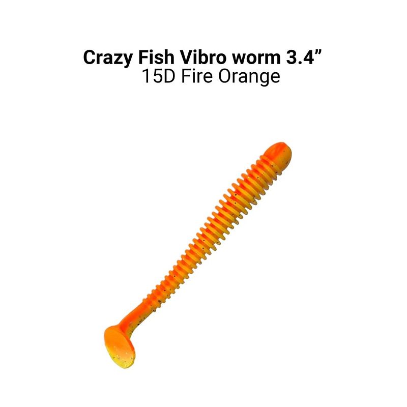 Vibro worm 3.4" 13-85-15d-6-F