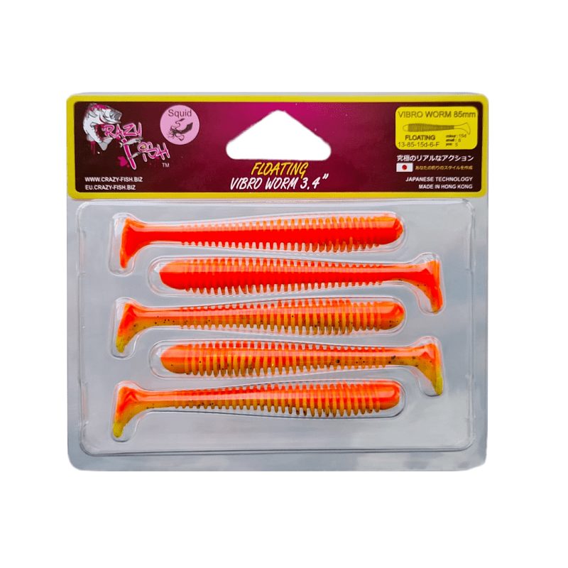 Vibro worm 3.4" 13-85-15d-6-F