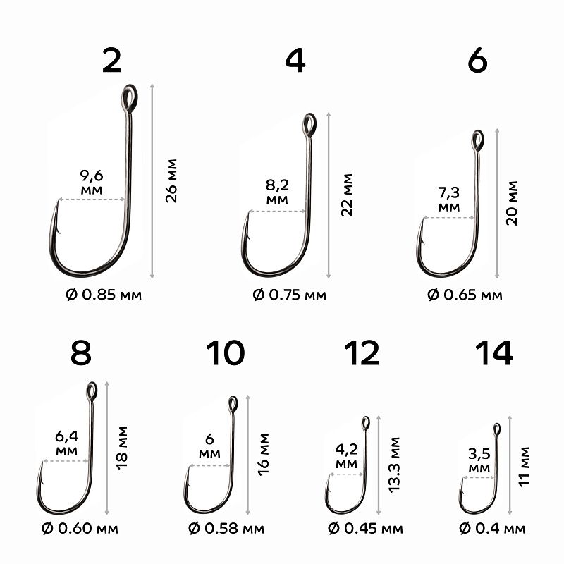 Одинарный крючок CF Micro Jig Joint Hook №8 20 шт