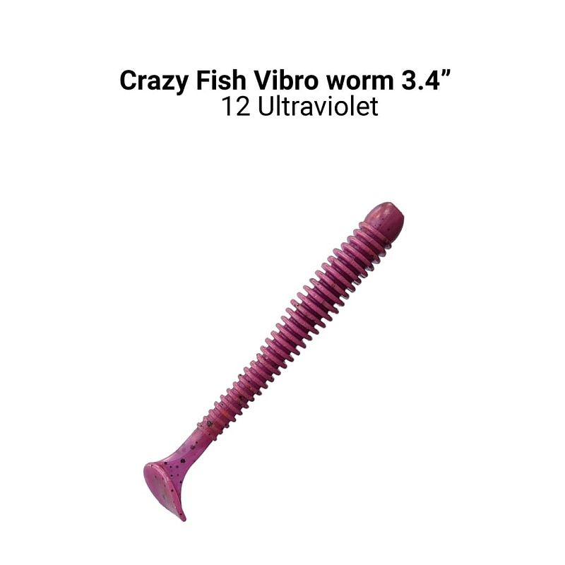 Vibro worm 3.4" 12-85-12-6-F