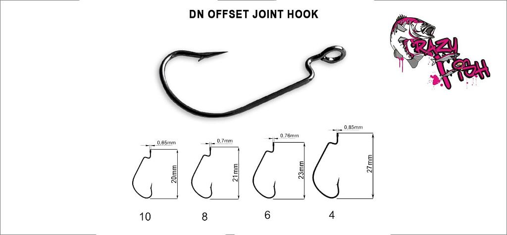Офсетный крючок CF DN Offset Joint Hook №8 20 шт
