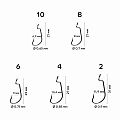 Офсетный крючок CF Offset DN hook №1 10 шт