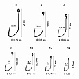 Одинарный крючок CF S hook №14 15  шт, черный