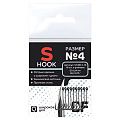 Одинарный крючок CF S hook №4 10 шт, черный