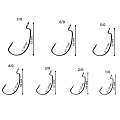 Офсетный крючок CF Big game offset hook №5/0 200 шт