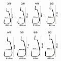 Офсетный крючок CF Offset joint hook №2/0 7 шт