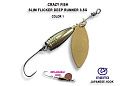 Вращающаяся блесна Slim flicker DR 3.5 г #1-MB