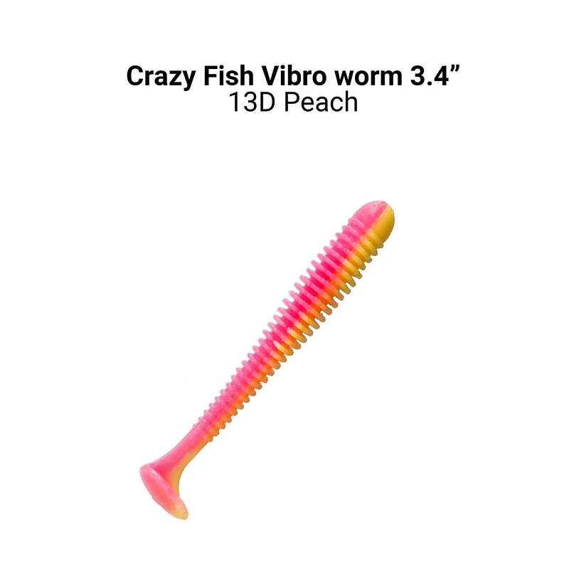 Vibro worm 3.4" 13-85-13d-6-F