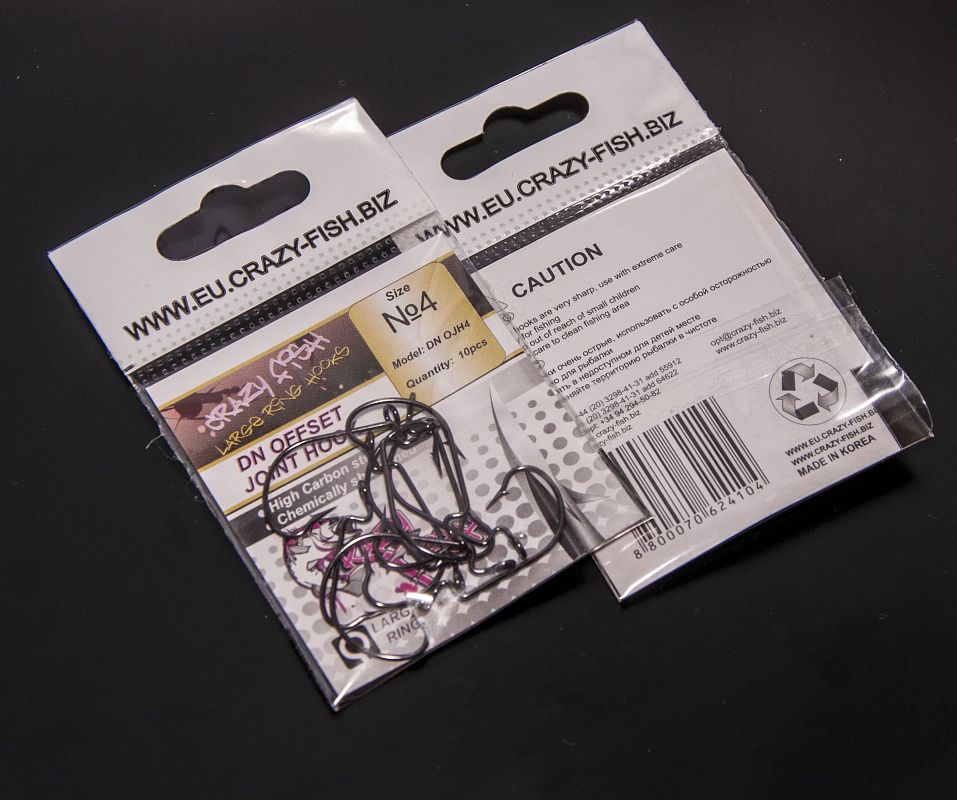 Офсетный крючок CF DN Offset Joint Hook №4 15 шт