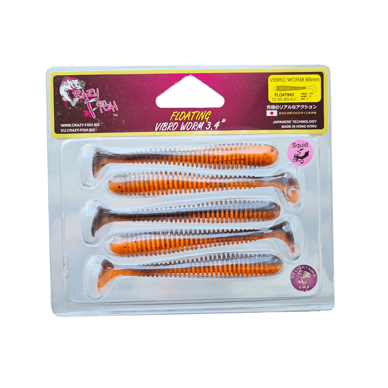Vibro worm 3.4" 13-85-8d-6-F